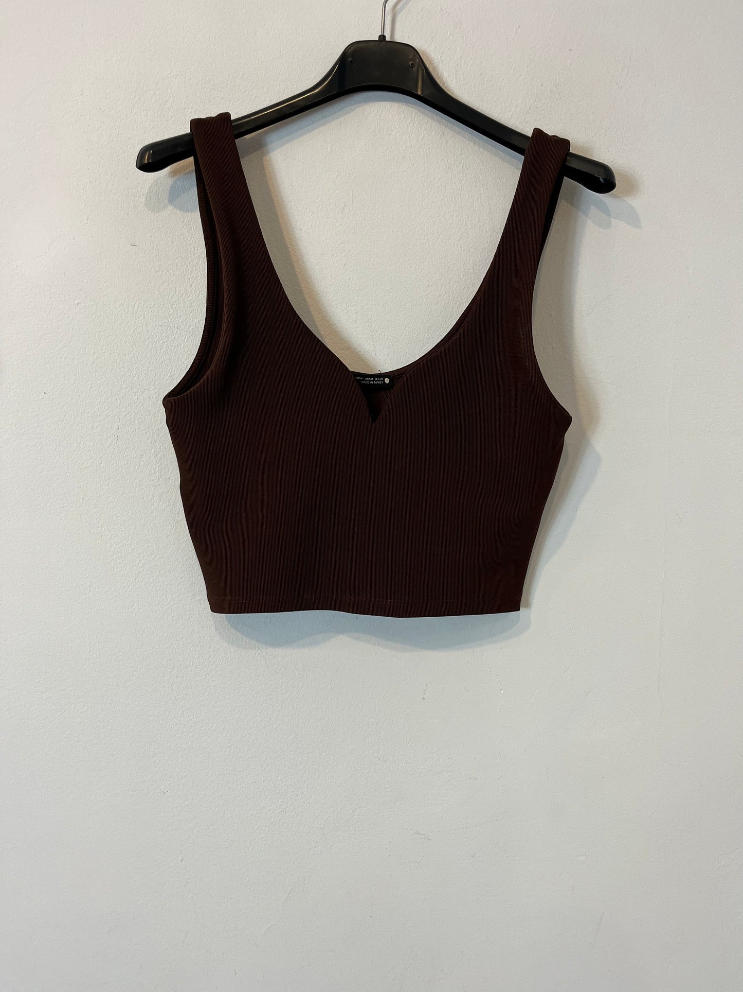 ZARA. Brown stretch top. TM