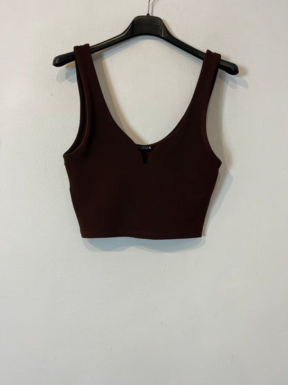 ZARA. Brown stretch top. TM