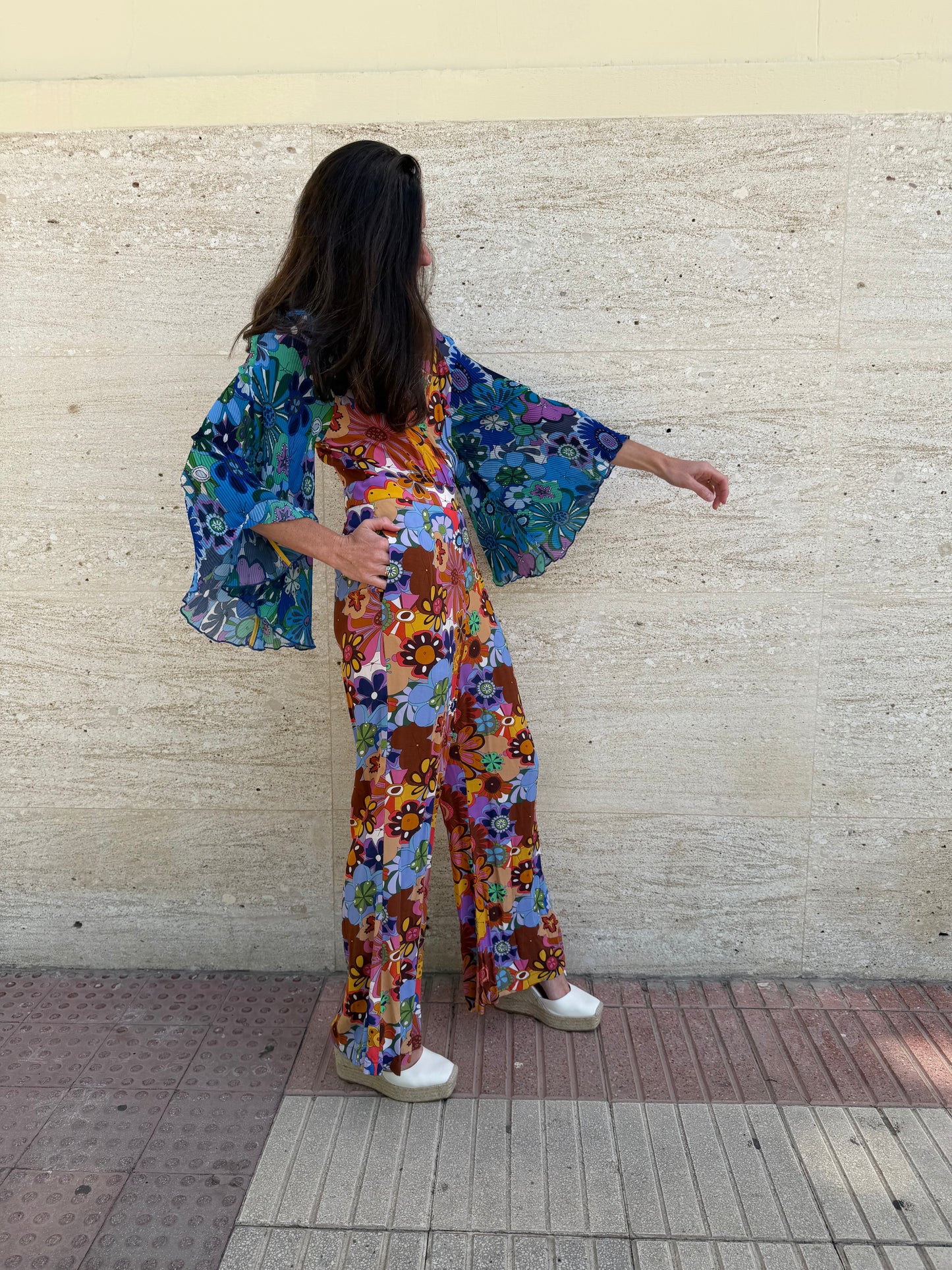 CELIA B. Mono largo flower power. T S