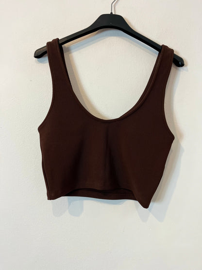 ZARA. Brown stretch top. TM