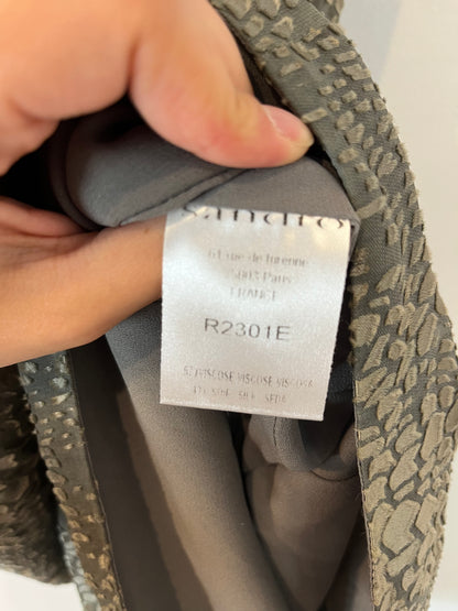 SANDRO. Green silk dress. Size 1 (XS/S)