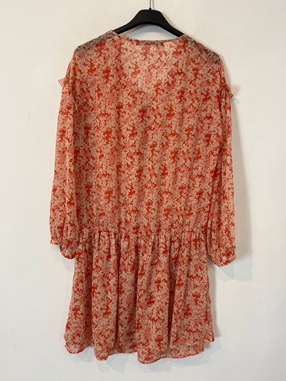 ZARA. Red floral dress. TS ji