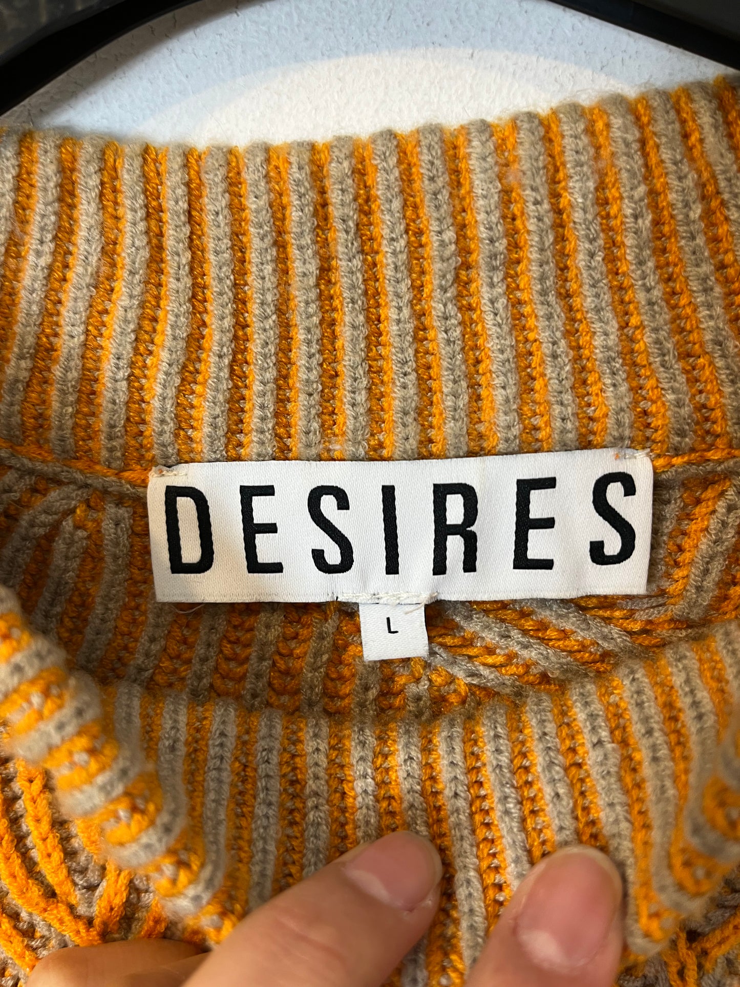 DESIRES. Jersey dibujos en tonos mandarina. T L