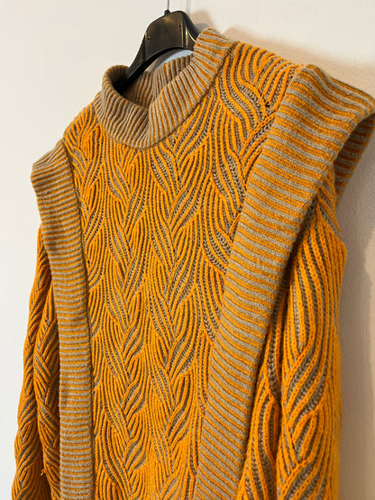 DESIRES. Jersey dibujos en tonos mandarina. T L