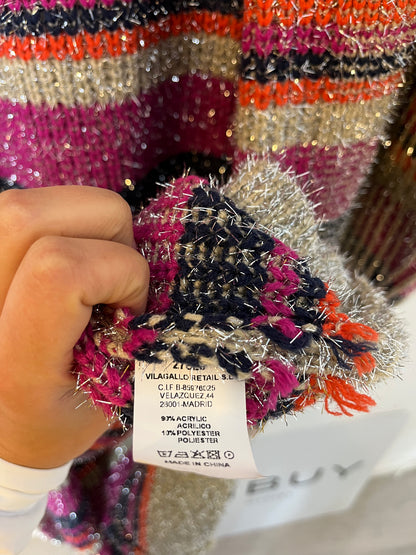 VILAGALLO. Colorful knit jacket. TS