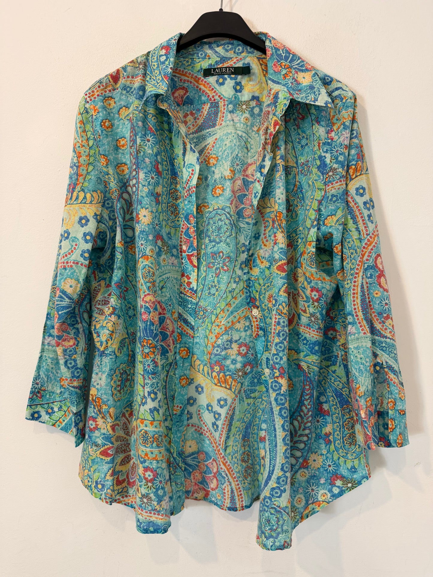 RALPH LAUREN. Camisa de algodón con estampado