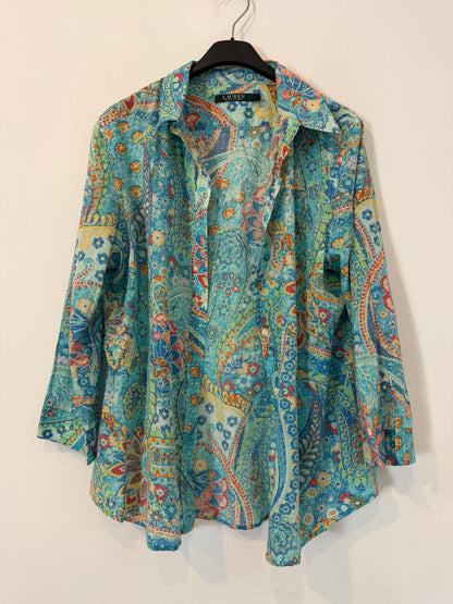 RALPH LAUREN. Camisa de algodón con estampado