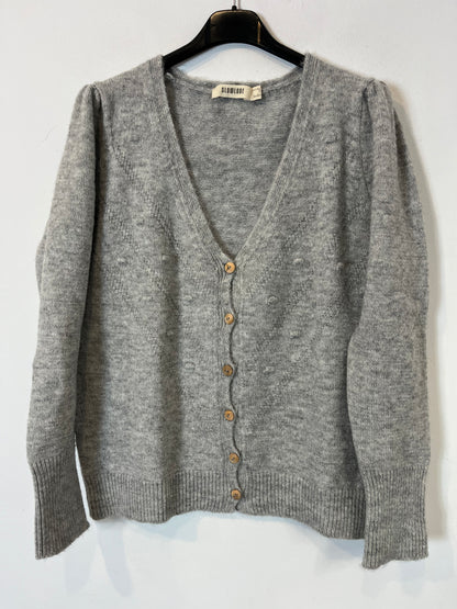 SLOWLOVE. Gray bodoque knit jacket. TM