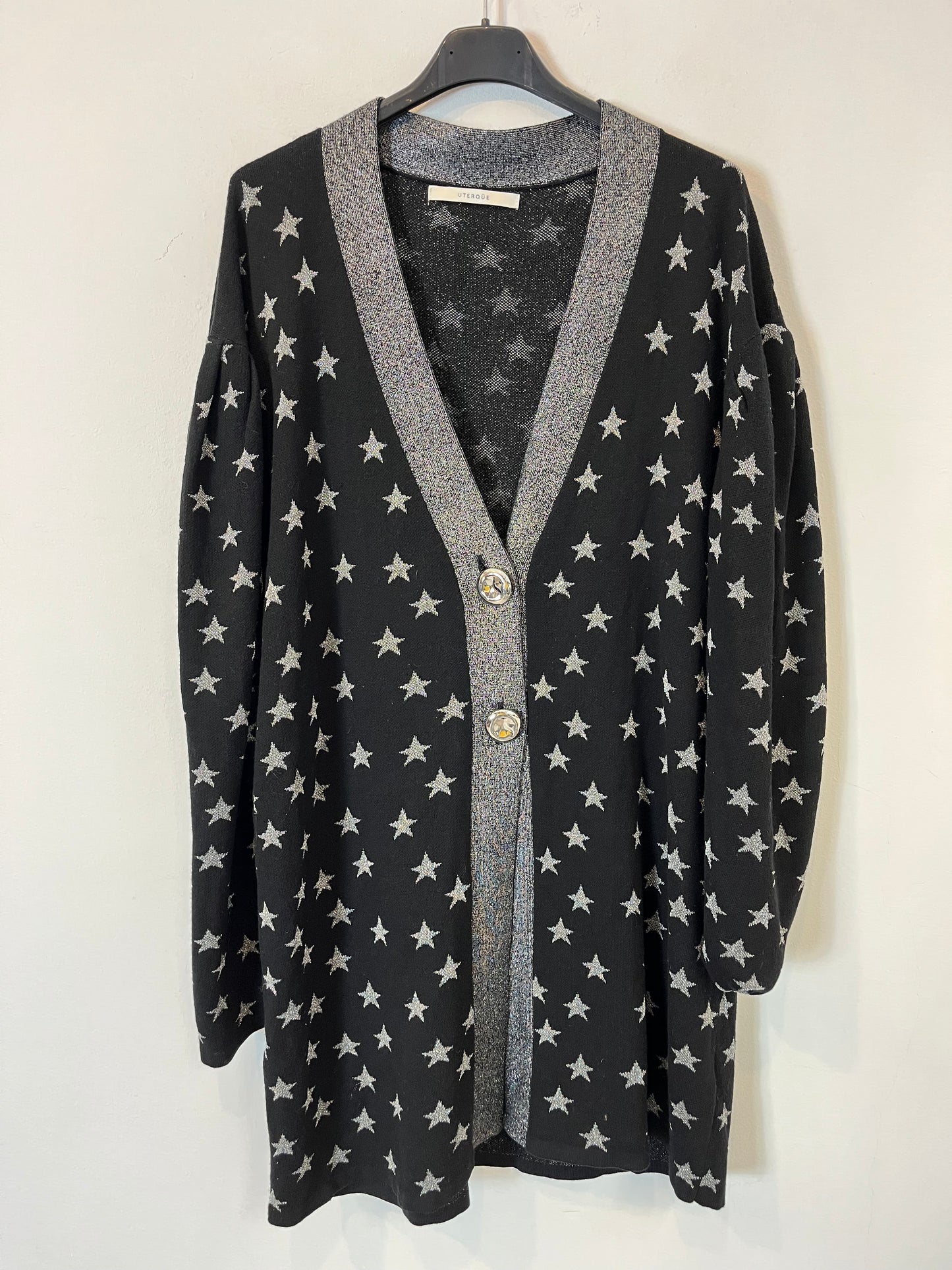 UTERQÜE. Chaqueta punto estrellas. T M