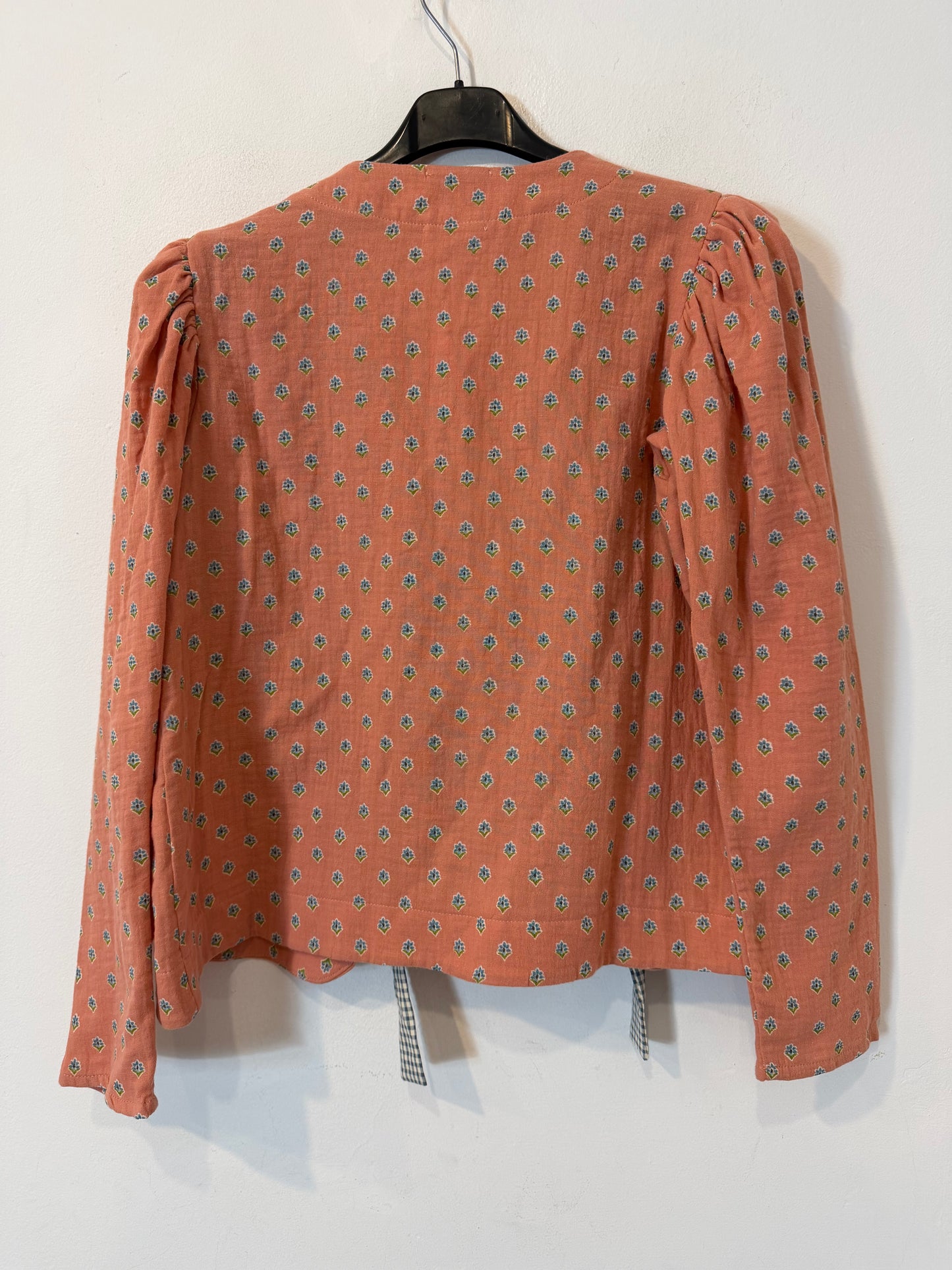 RITAVON. Camisa de algodón con estampado detalle lazo