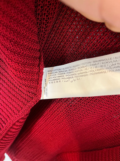 MANGO. Chaqueta hilo fluida color vino. T S