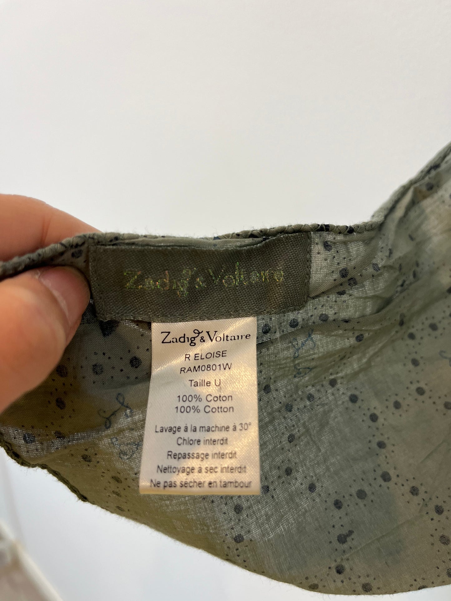 ZADIG&amp;VOLTAIRE. Printed cotton scarf