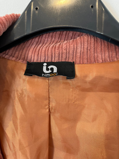 HIMOOI. Total look chaqueta y pantalón pana rosa. T S