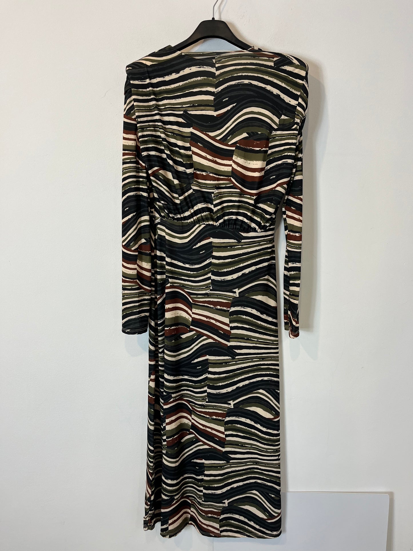 OTRAS. Vestido midi estampado punto elástico. T M