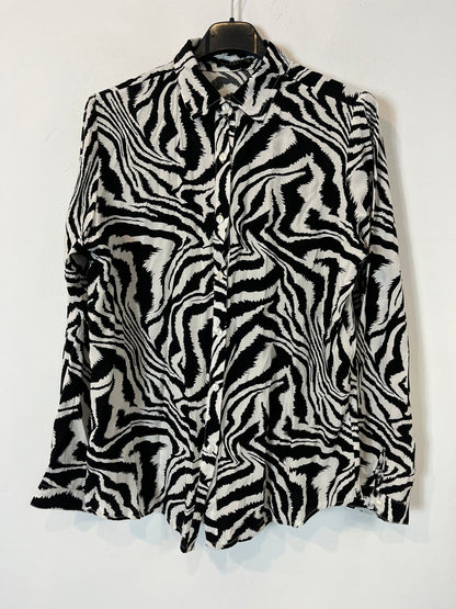 BOTELI. Blusa fluida bicolor. T 40