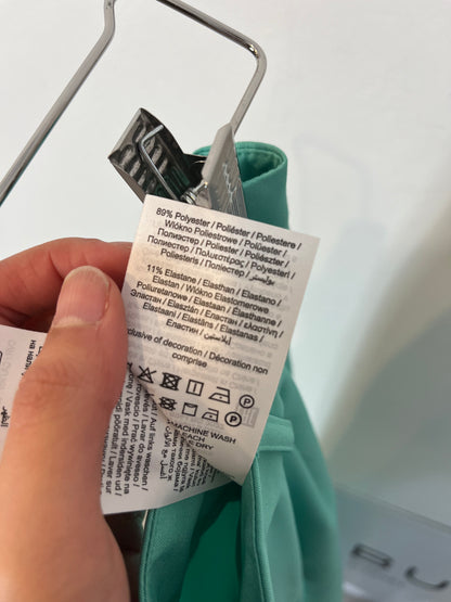 PIECES. Pantalón verde agua. T M