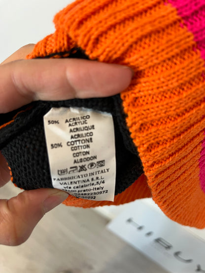 EL ROPERO DE CARMELA. Jersey negro rayas colores. T M