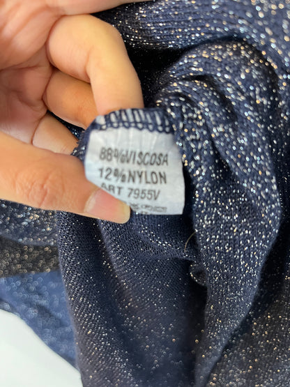 OTRAS. Top efecto capa hilos brillo. T S/M