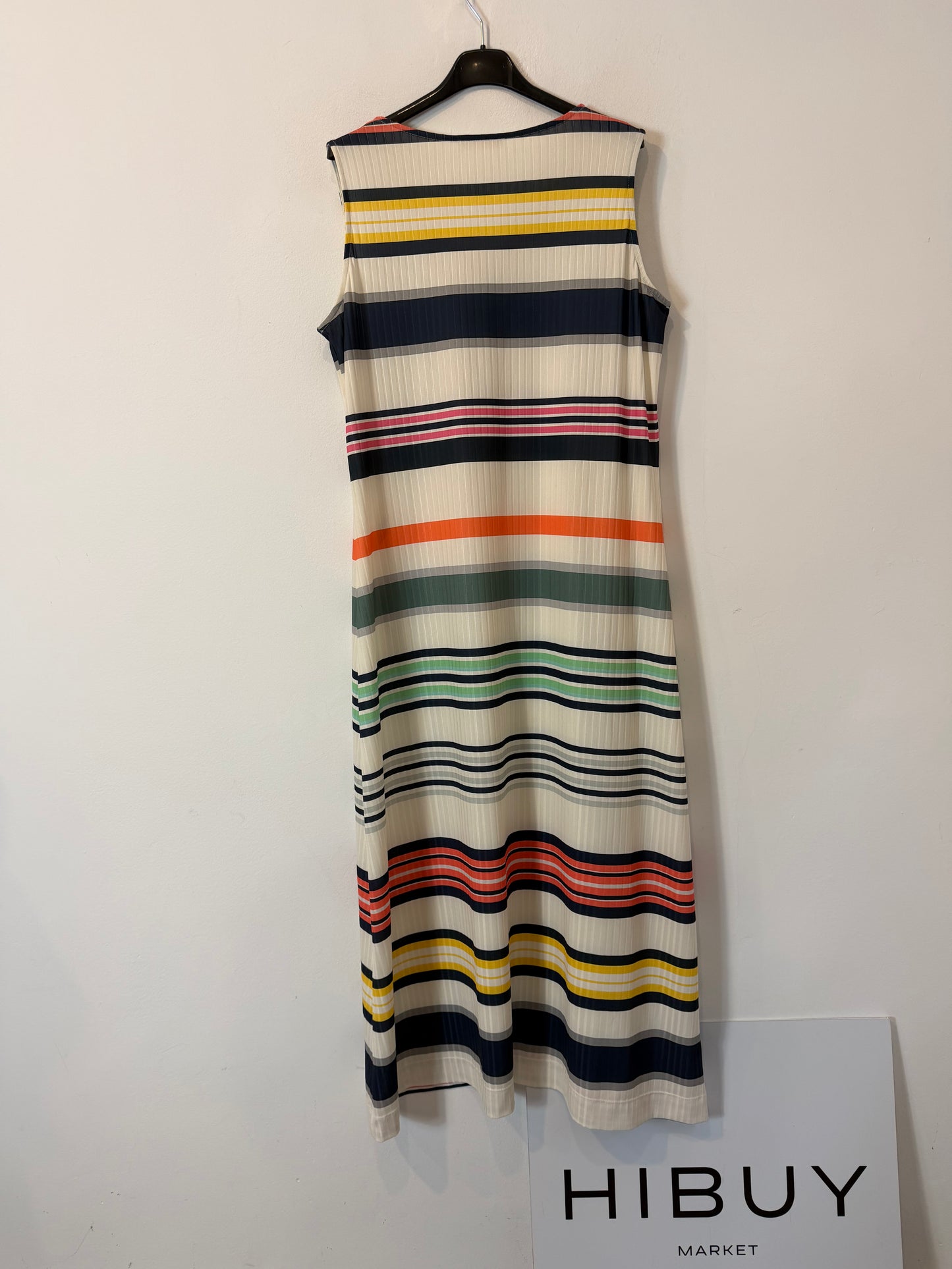 PAROLE. Vestido corte recto rayas multicolores