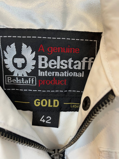 BELSTAFF. Chaqueta blanca bolsillos