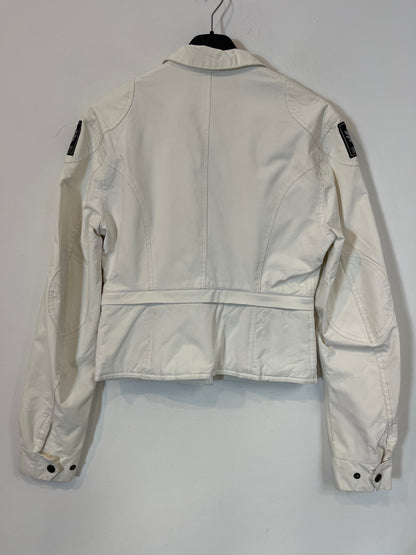 BELSTAFF. Chaqueta blanca bolsillos