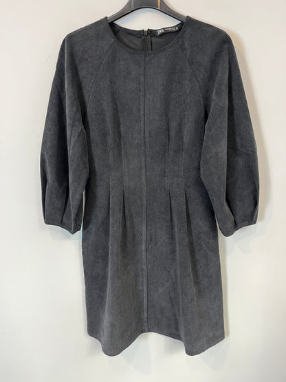 ZARA. Dark blue textured dress. Size XS
