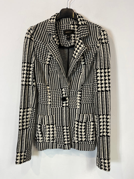 MANGO. Blazer textura pata de gallo. T M