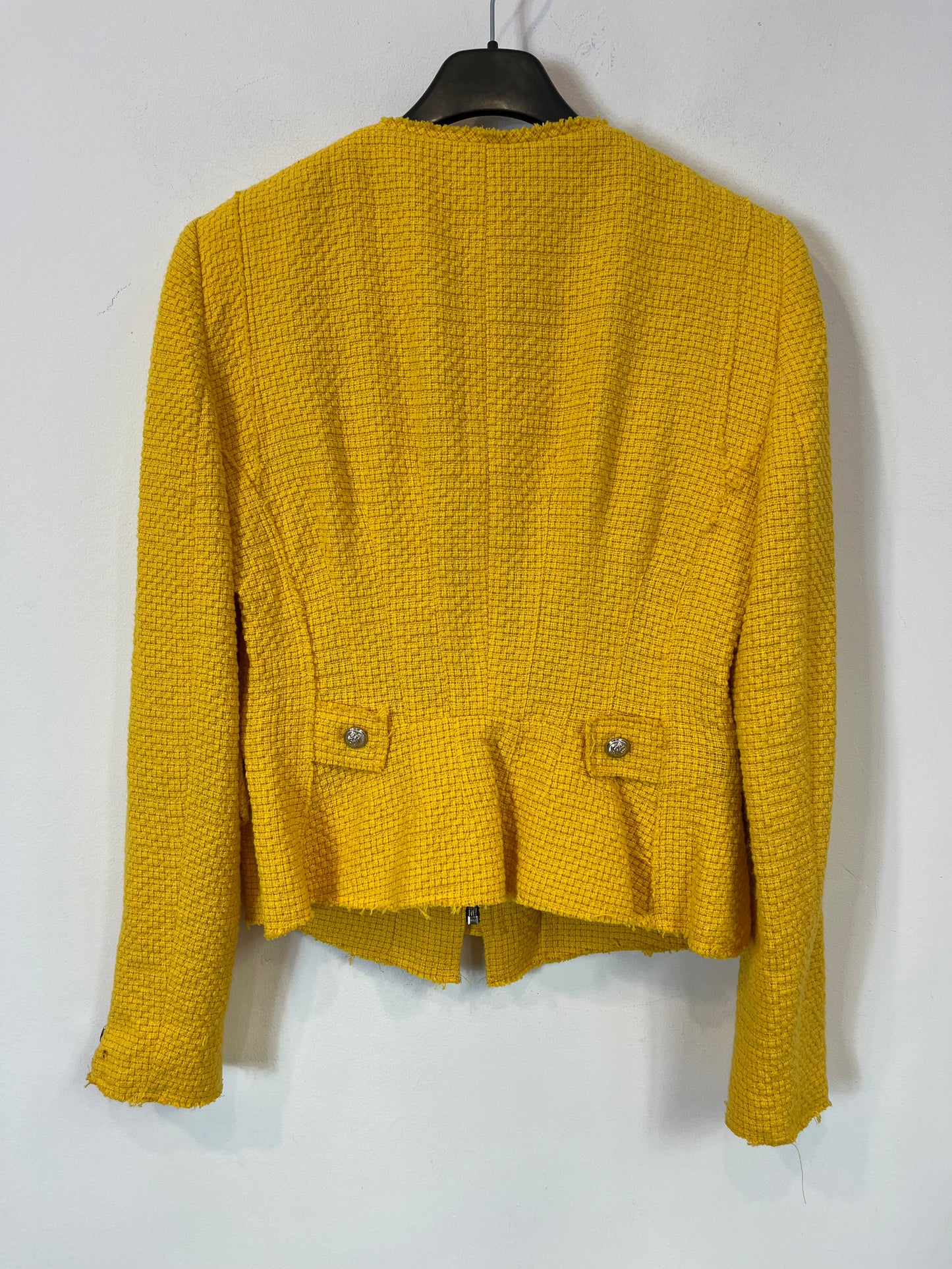 ZARA. Chaqueta tweed cremalleras . T S