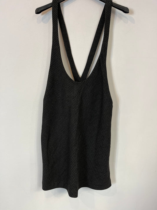 ZARA. Houndstooth dungarees. XS