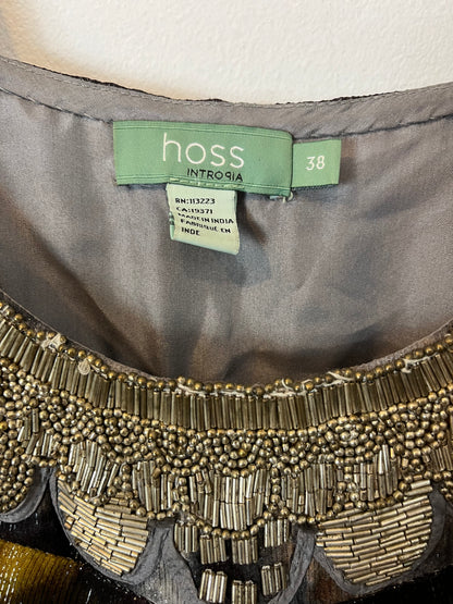 INTROPIA. Vestido largo abalorios. T 38