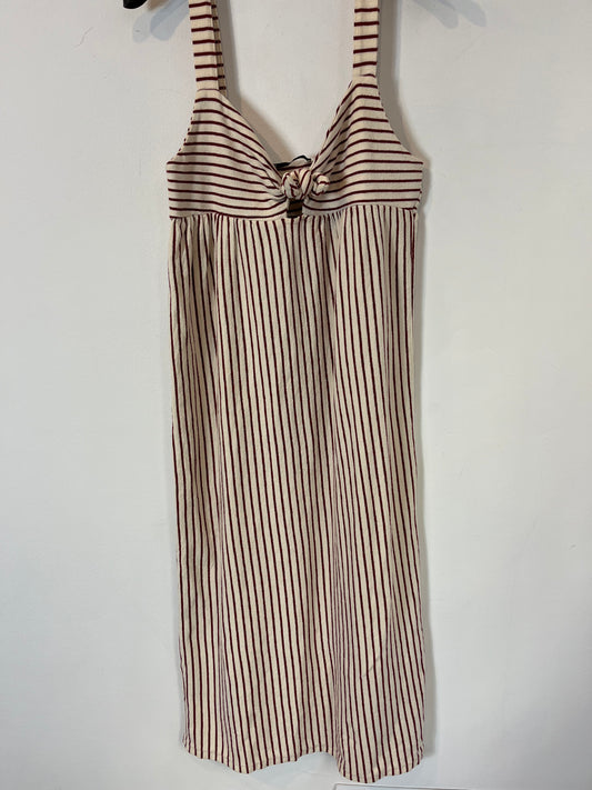 ZARA. Striped textured midi dress. TS