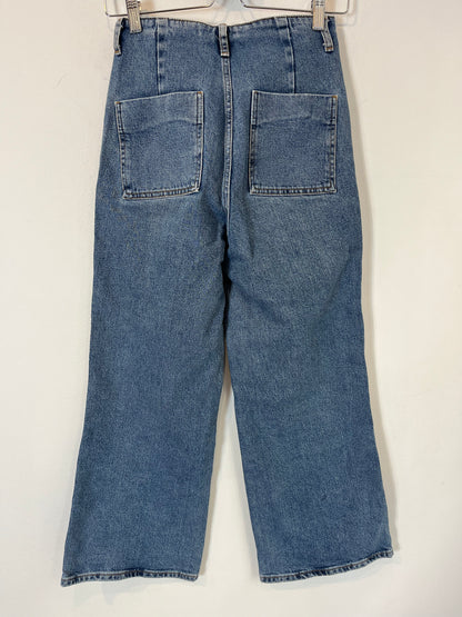 ZARA. Denim culotte botones. T 34