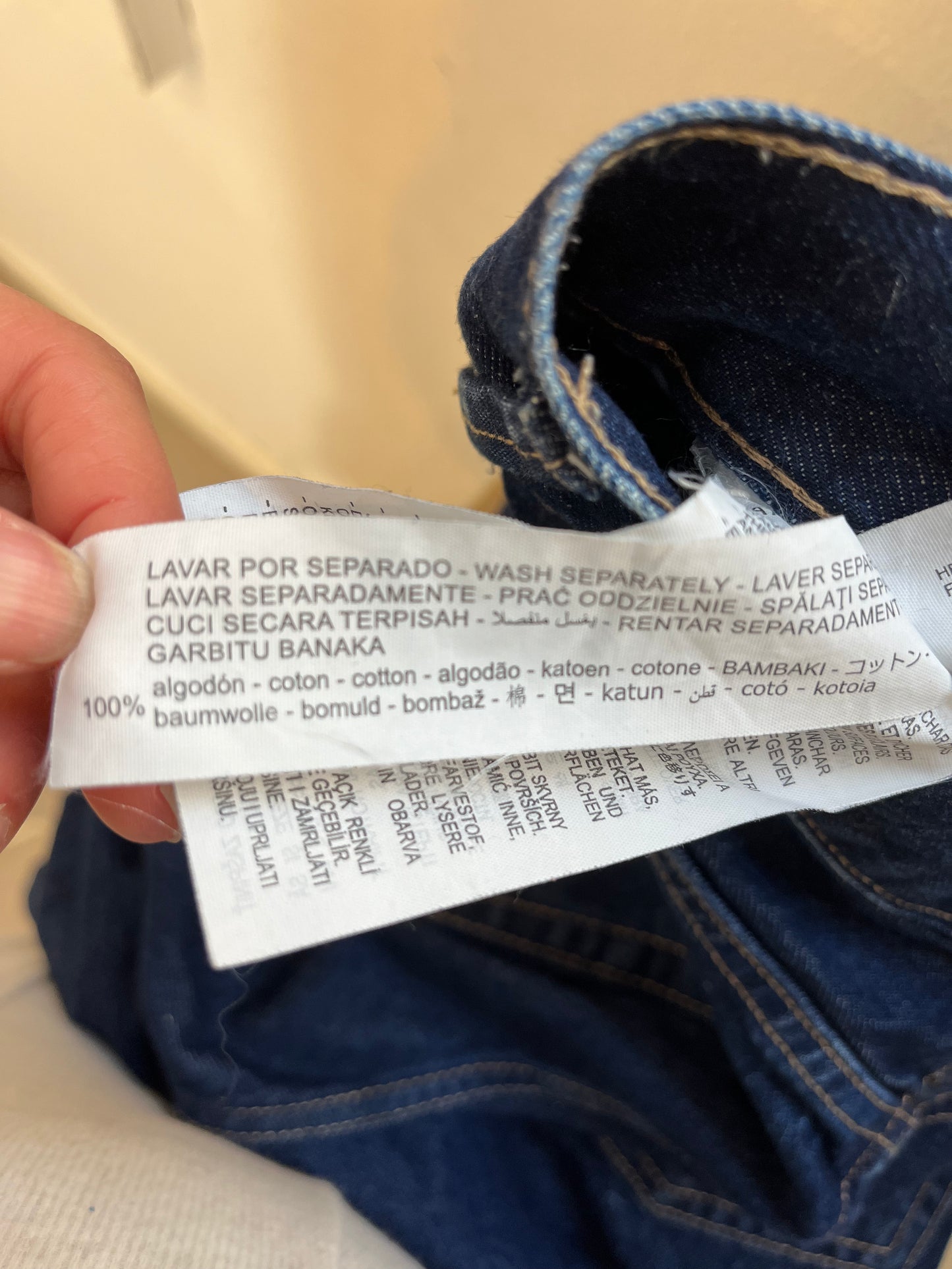 STRADIVARIUS. Denim mom fit azul oscuro. T 36