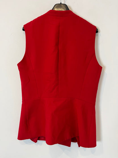 ZARA. Chaleco rojo botones dorados. T M