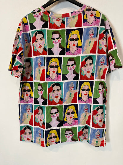 ZARA x NATASHA PASCHAL. Conjunto caras colores. T L (S/M)