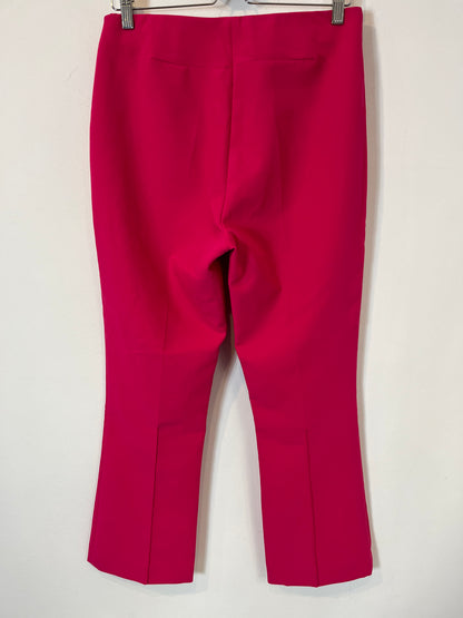 ZARA. Pantalón fucsia pinza. T L