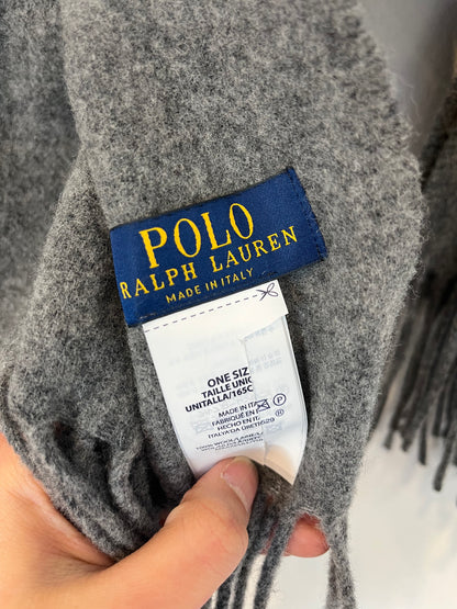 POLO RALPH LAUREN . Bufanda lana gris