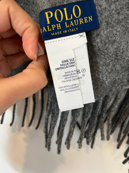 POLO RALPH LAUREN . Bufanda lana gris