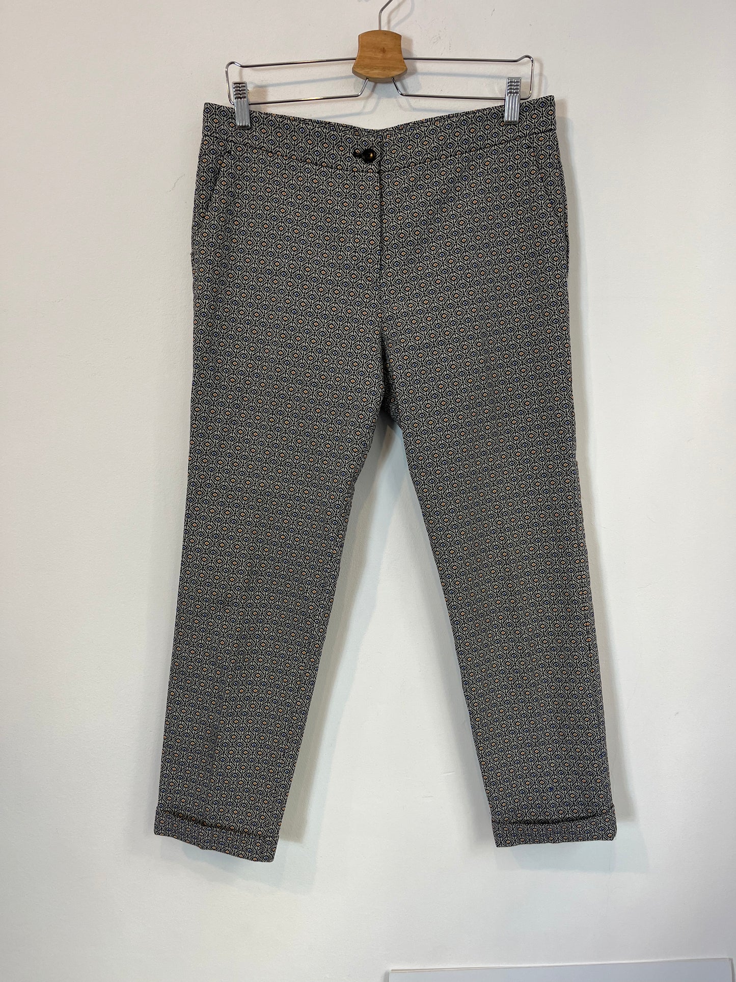 ETRO. Pantalón textura estampado geométrico. T 44(40)
