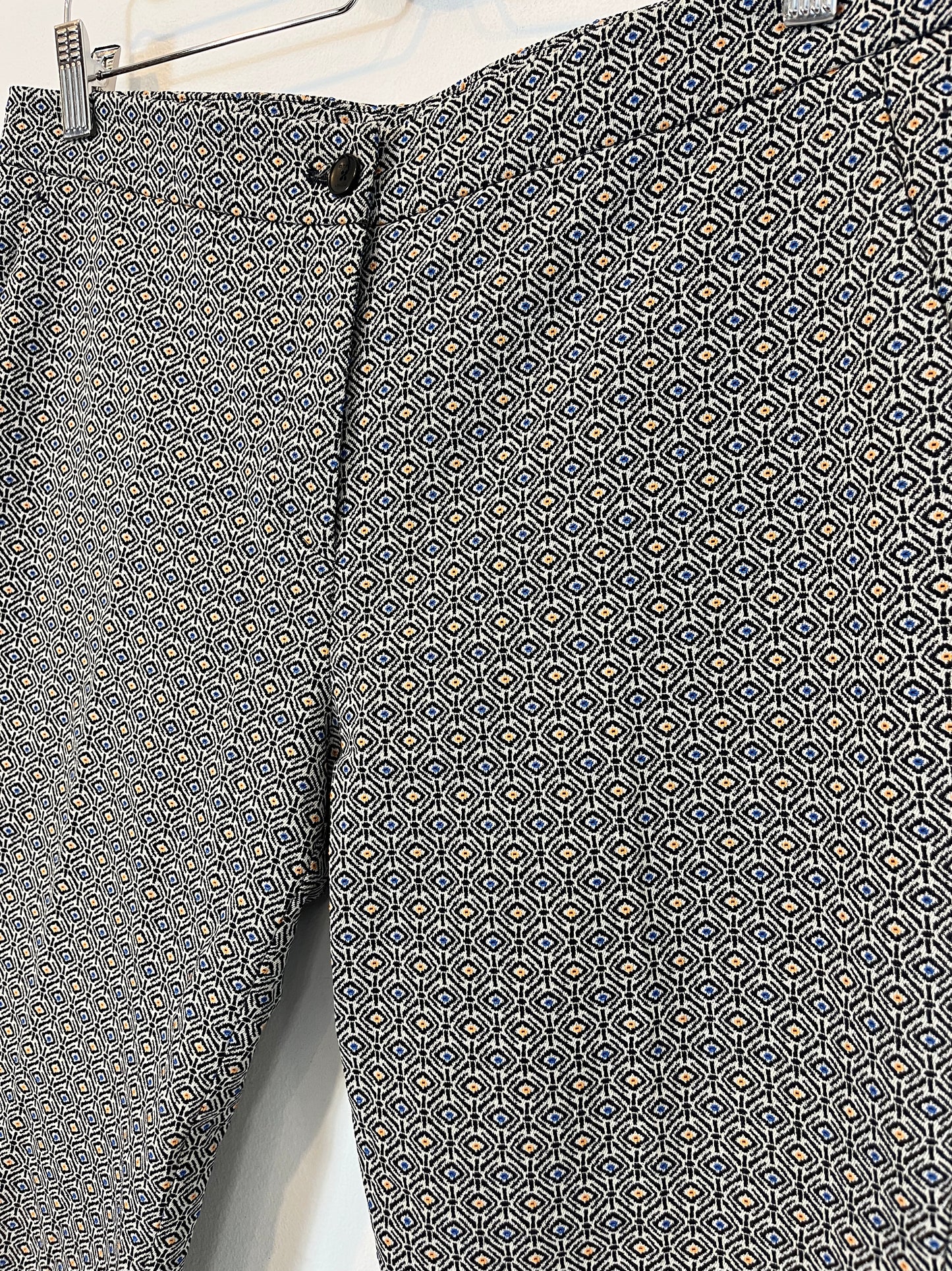 ETRO. Pantalón textura estampado geométrico. T 44(40)