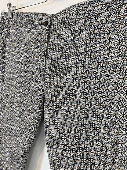 ETRO. Pantalón textura estampado geométrico. T 44(40)