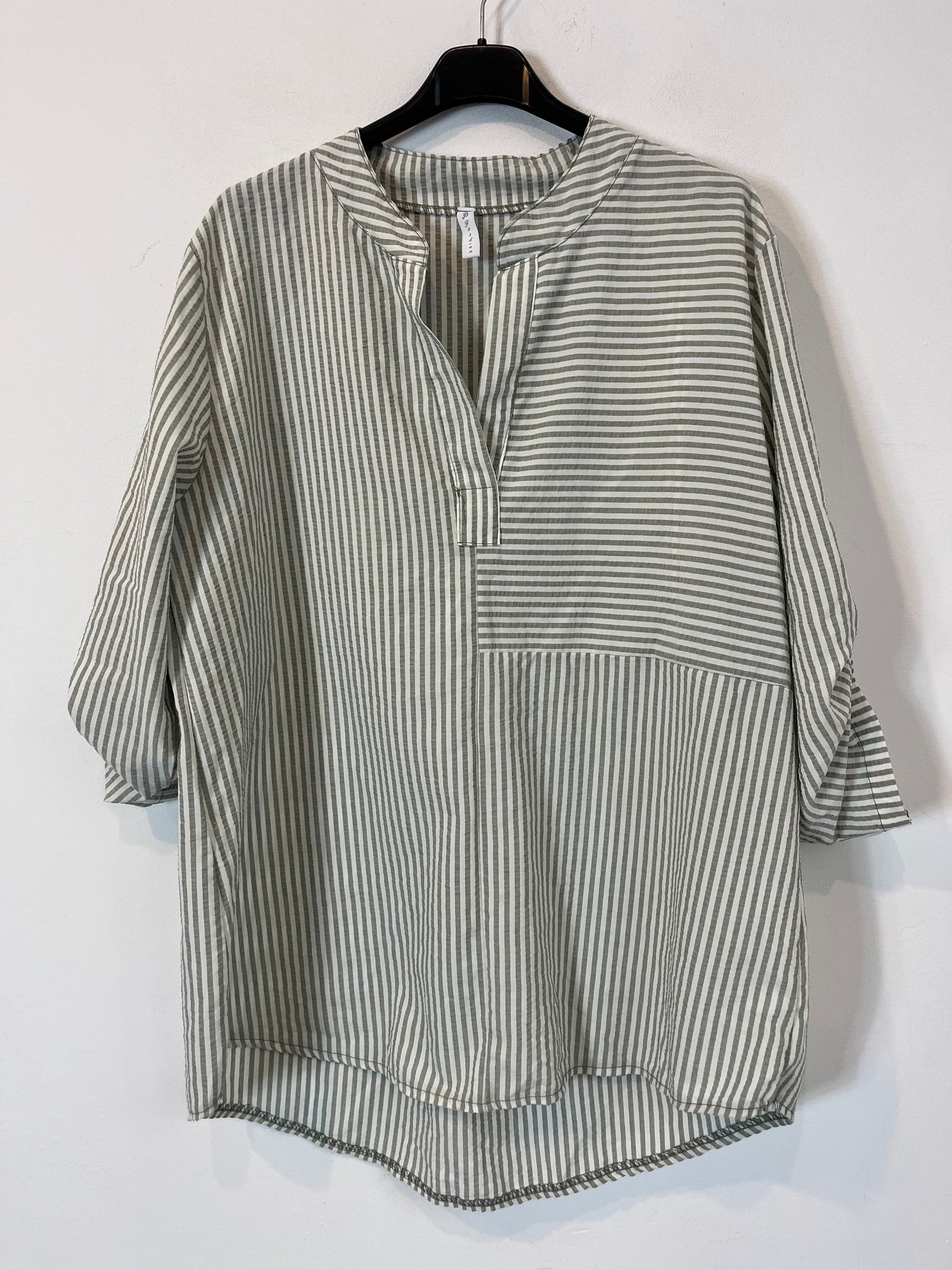 OTRAS. Blusa rayas textura. T L