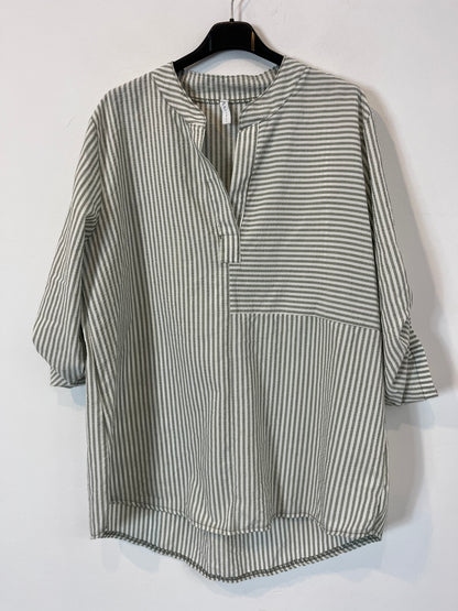 OTRAS. Blusa rayas textura. T L