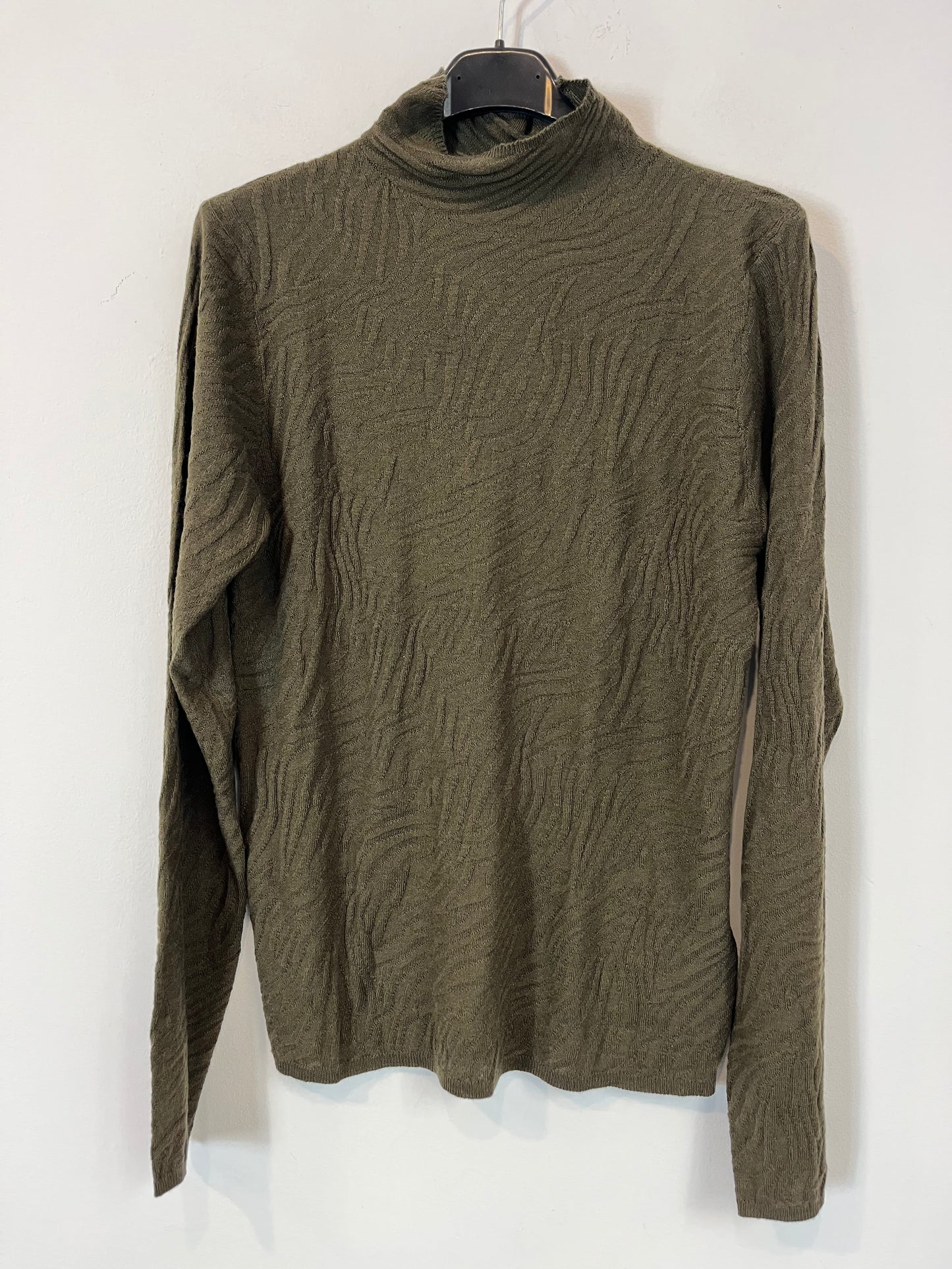 SFERA. Top punto verde textura. T M