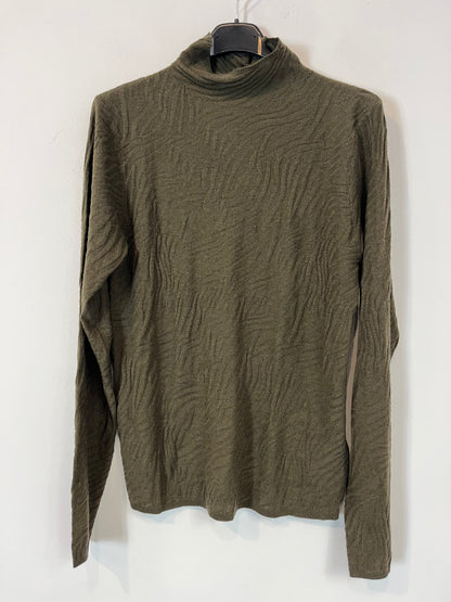 SFERA. Top punto verde textura. T M