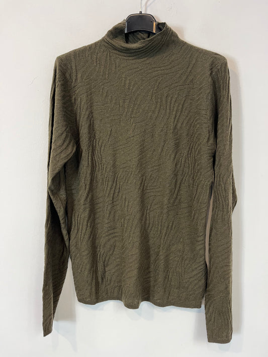 SFERA. Top punto verde textura. T M