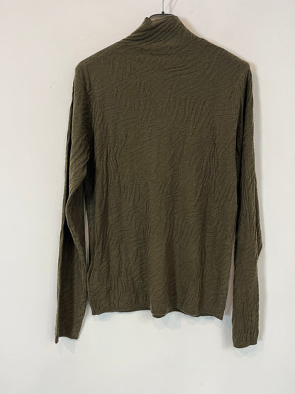 SFERA. Top punto verde textura. T M