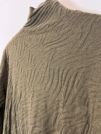 SFERA. Top punto verde textura. T M