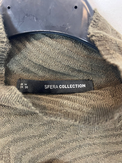 SFERA. Top punto verde textura. T M