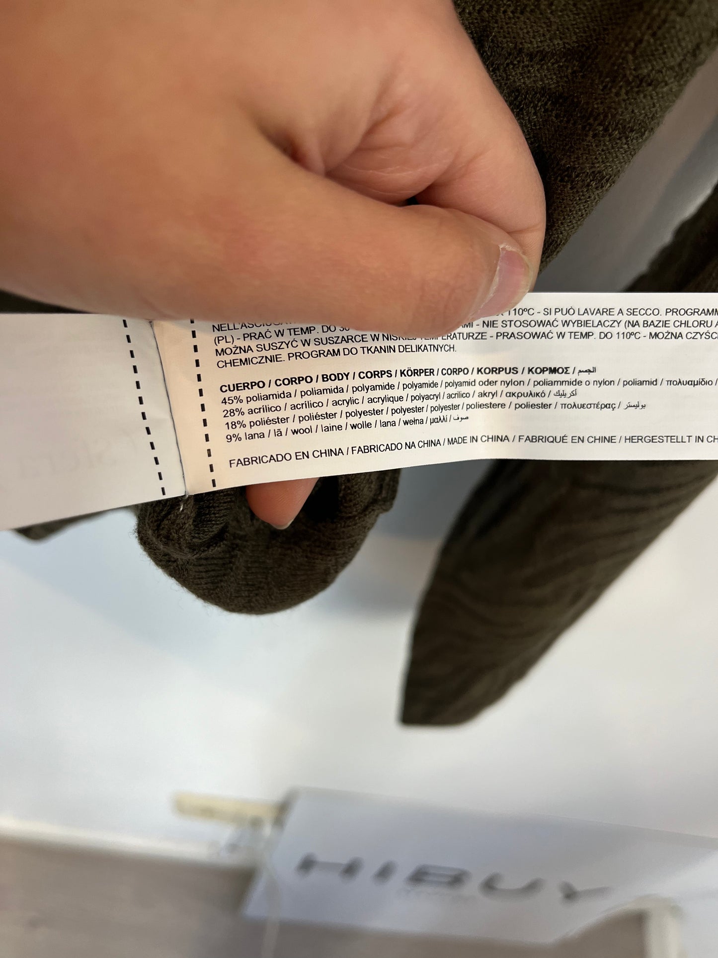 SFERA. Top punto verde textura. T M